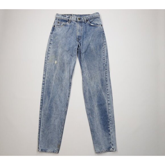 Vtg 80s Levis 550 Orange Tab Mens 31x36 Distressed Acid Wash Relaxed Jeans USA